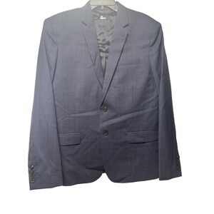 The Kooples Men's Wool Blazer Tailored Fit Dark‎ Pattern Navy Size FR 52/US42